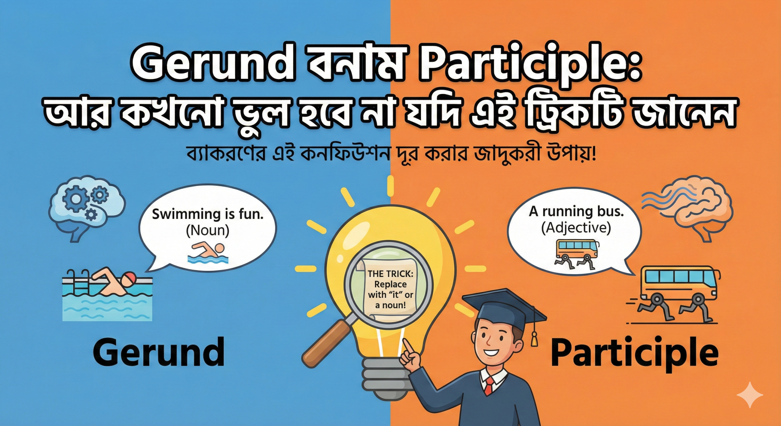 Gerund বনাম Participle: আর কখনো ভুল হবে না যদি এই ট্রিকটি জানেন